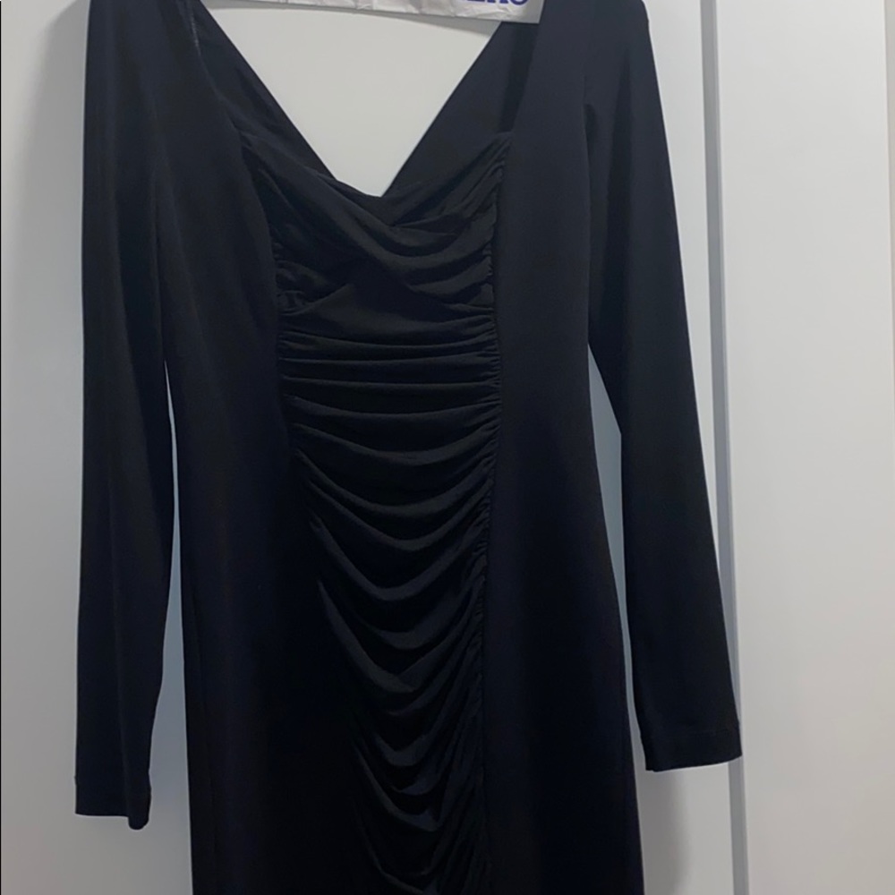 Rickie Freeman Teri Jon Stretchy Blk Dress Size 8